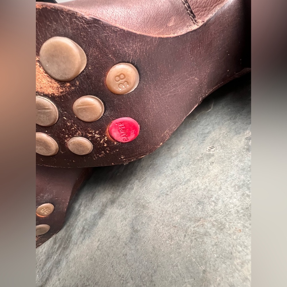 VINTAGE Camper Twins western-style leather boots with patchwork EU 38 (7.5) - Picture 8 of 8